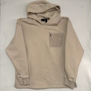 Zella Thermal Performance MEN Top Long Sleeve Top Pocket Sweater Cream‎ Sz L